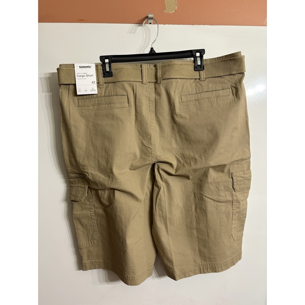 SONOMA MENS CARGO SHORTS SIZE 42 NEW WITH TAG - Picture 3 of 4